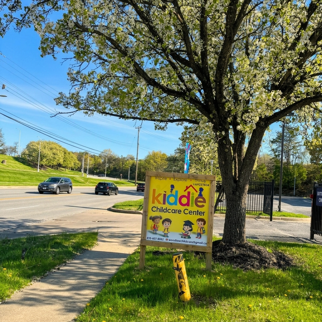 Center roadside signage